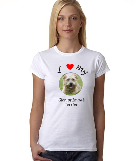 Dogs - I Heart My Glen of Imaal Terrier on Womans Shirt